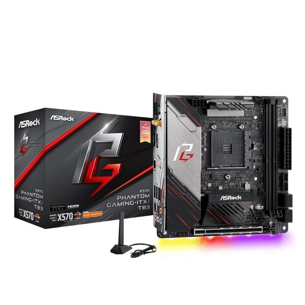 

Материнская плата ASRock X570 Phantom Gaming-ITX/TB3 Socket AM4