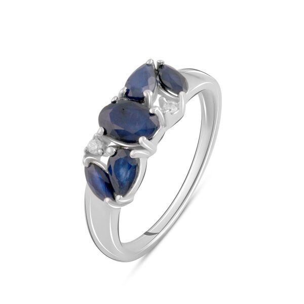 

Серебряное кольцо GS с натуральным сапфиром 0.5ct (2090410) 17 размер