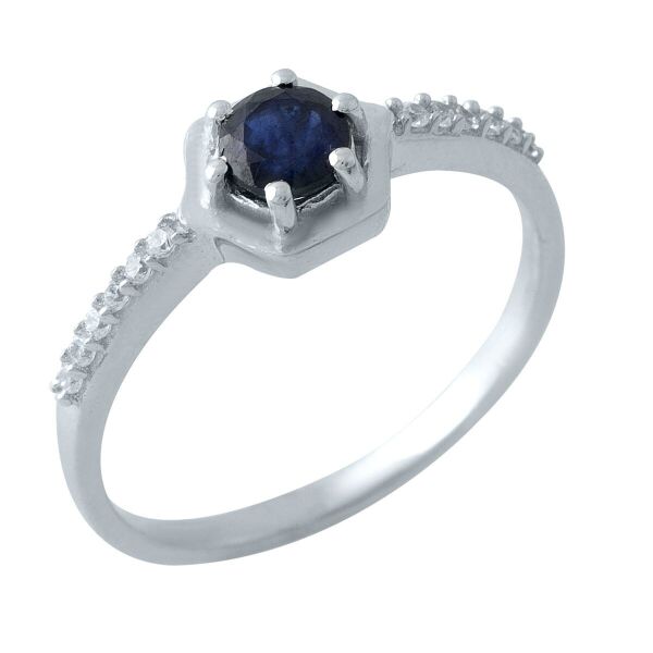 

Серебряное кольцо GS с натуральным сапфиром 0.733ct (1971093) 17.5 размер