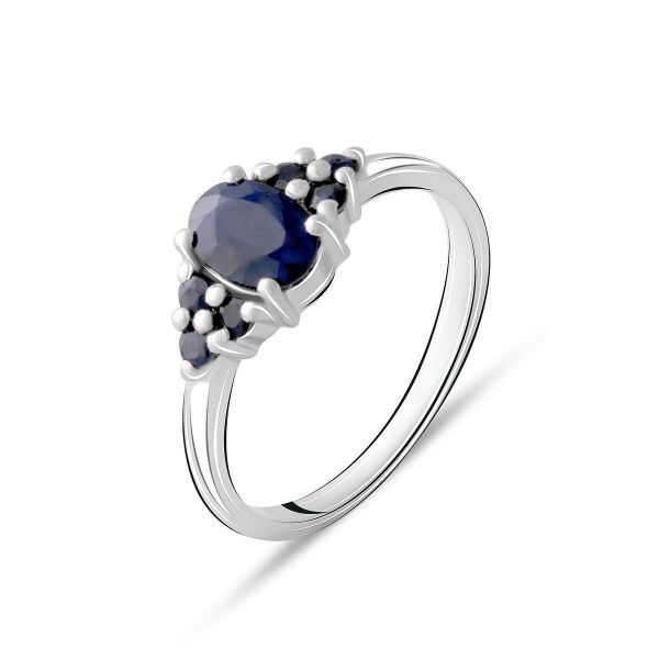 

Серебряное кольцо GS с натуральным сапфиром 1.175ct (2072485) 17.5 размер