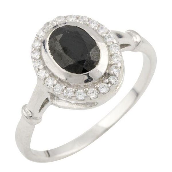 

Серебряное кольцо GS с натуральным сапфиром 1.29ct (0468518) 17.5 размер