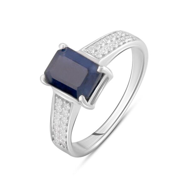 

Серебряное кольцо GS с натуральным сапфиром 1.5ct (2090472) 17 размер