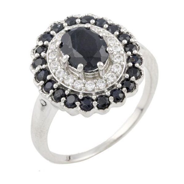 

Серебряное кольцо GS с натуральным сапфиром 3.02ct (0468839) 18.5 размер