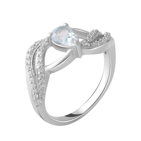 

Серебряное кольцо GS с натуральным топазом 0.8ct (2049203) 17.5 размер