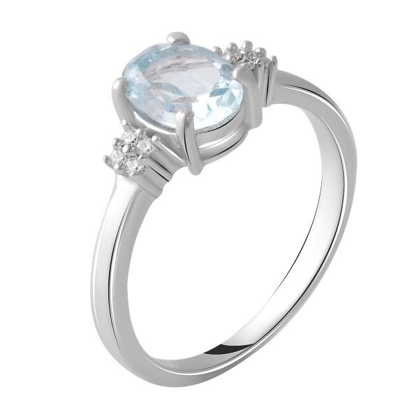

Серебряное кольцо GS с натуральным топазом 1.525ct (2049180) 18 размер 2.35, 18.5