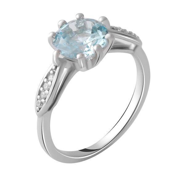 

Серебряное кольцо GS с натуральным топазом 2.37ct (2049241) 18 размер