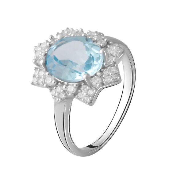 

Серебряное кольцо GS с натуральным топазом 2.621ct (2065364) 17.5 размер