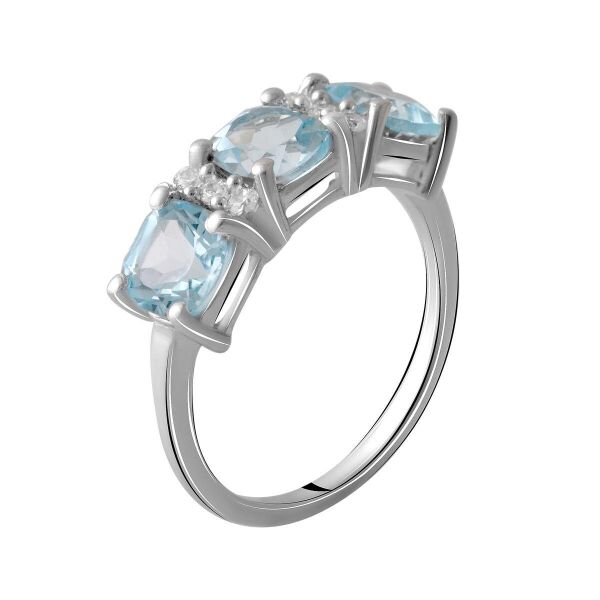 

Серебряное кольцо GS с натуральным топазом 4.075ct (2059134) 17 размер
