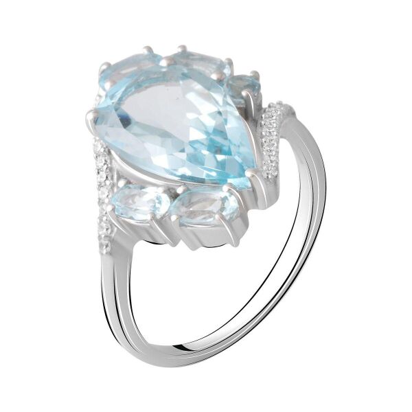 

Серебряное кольцо GS с натуральным топазом 5.788ct (2065487) 17.5 размер