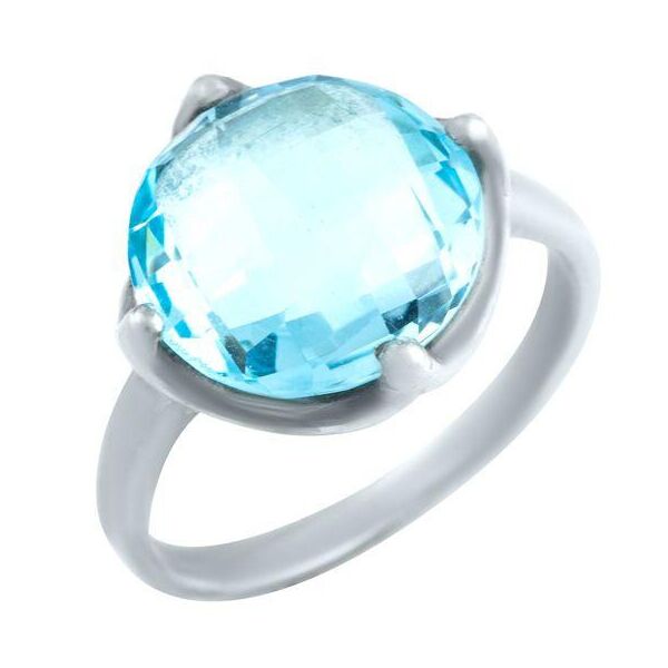 

Серебряное кольцо GS с натуральным топазом 6.875ct (0461489) 17.5 размер