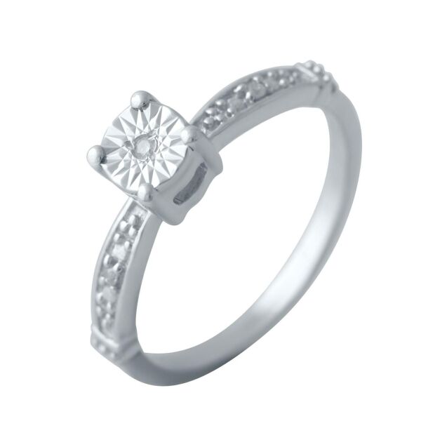 

Серебряное кольцо GS с натуральными бриллиантом 0.027ct (2043652) 16.5 размер