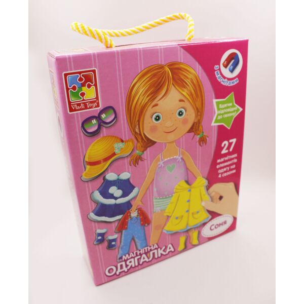 

Игра Vladi Toys Магнитная одевашка 27 штук Соня укр. версия (081977)