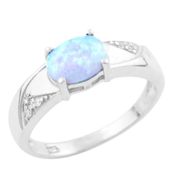 

Серебряное кольцо GS с опалом (1633526) 17 размер