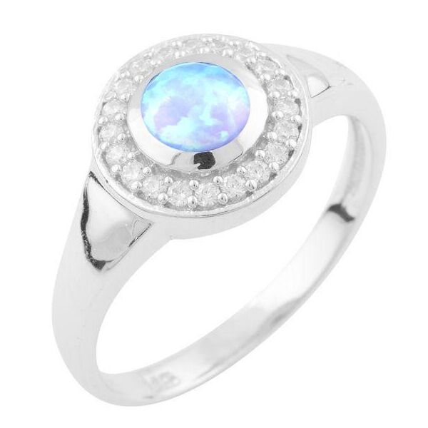 

Серебряное кольцо GS с опалом (1633571) 17.5 размер