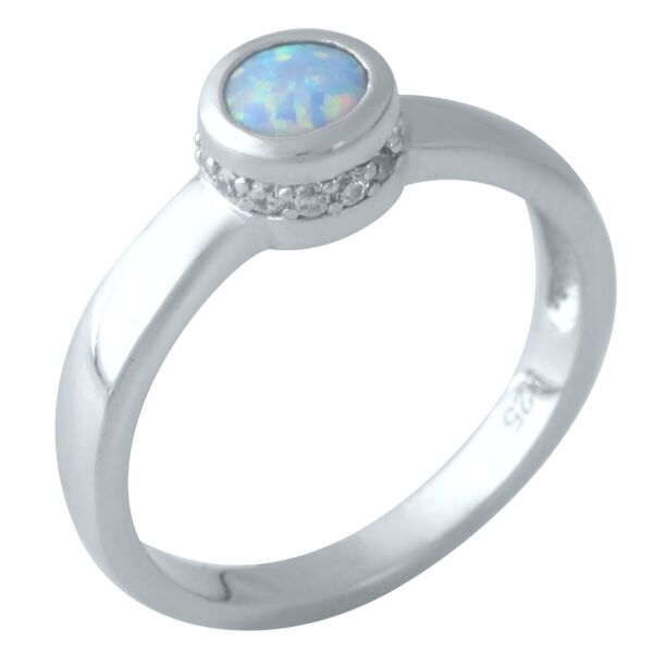 

Серебряное кольцо GS с опалом 0.188ct (1960356) 18.5 размер