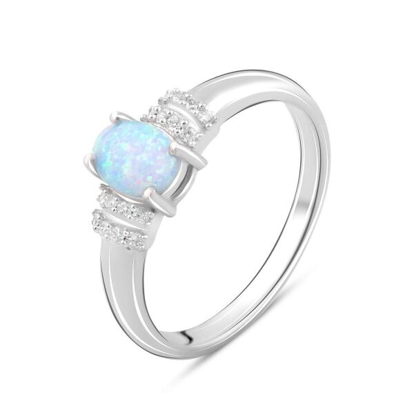 

Серебряное кольцо GS с опалом 0.297ct (2097570) 17.5 размер
