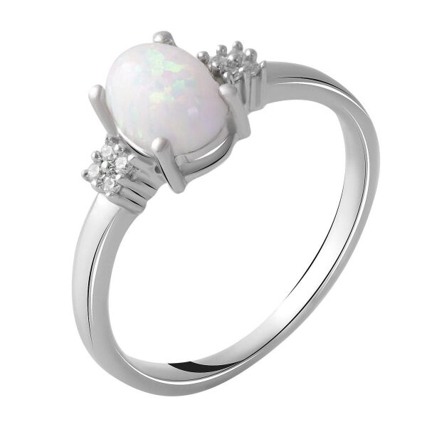 

Серебряное кольцо GS с опалом 0.467ct (2054047) 18 размер 2.34, 18.5