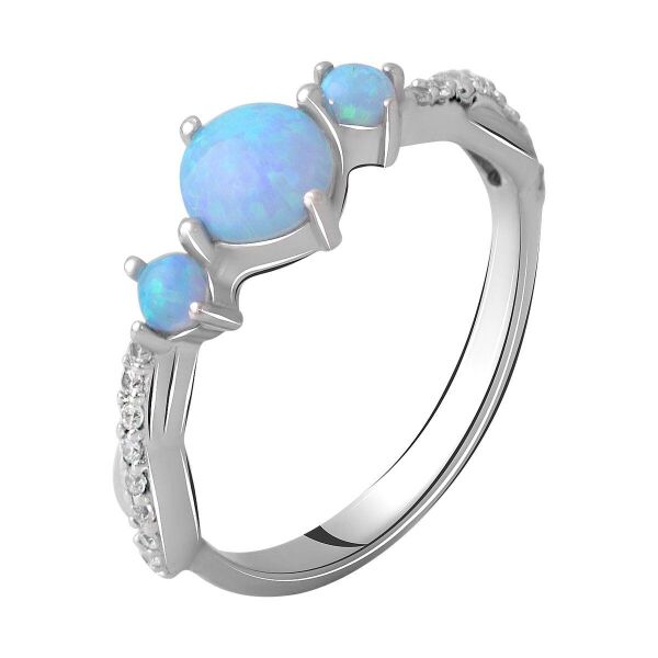 

Серебряное кольцо GS с опалом 0.733ct (2060963) 18 размер