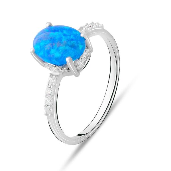 

Серебряное кольцо GS с опалом 0.813ct (2072508) 17.5 размер