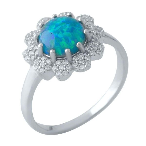 

Серебряное кольцо GS с опалом 0.925ct (1970454) 17.5 размер