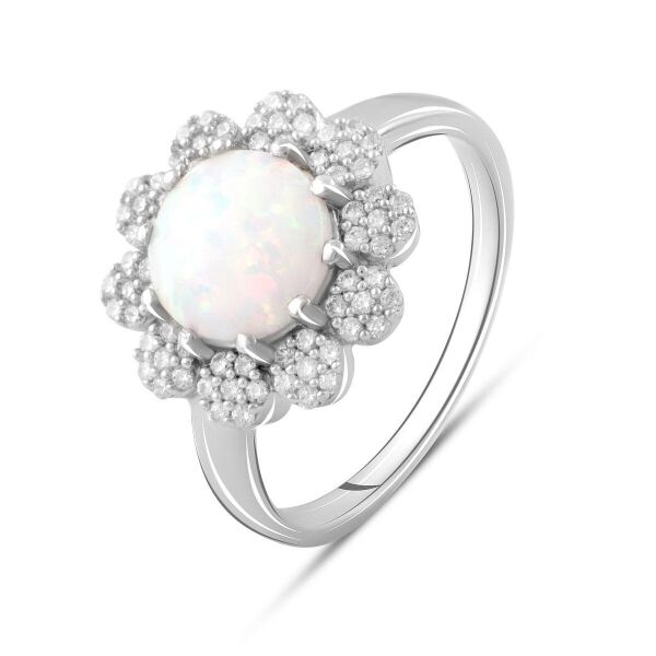 

Серебряное кольцо GS с опалом 0.925ct (2084426) 17.5 размер