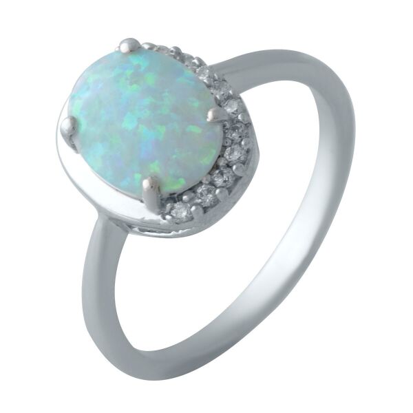 

Серебряное кольцо GS с опалом 1.175ct (2012115) 19 размер
