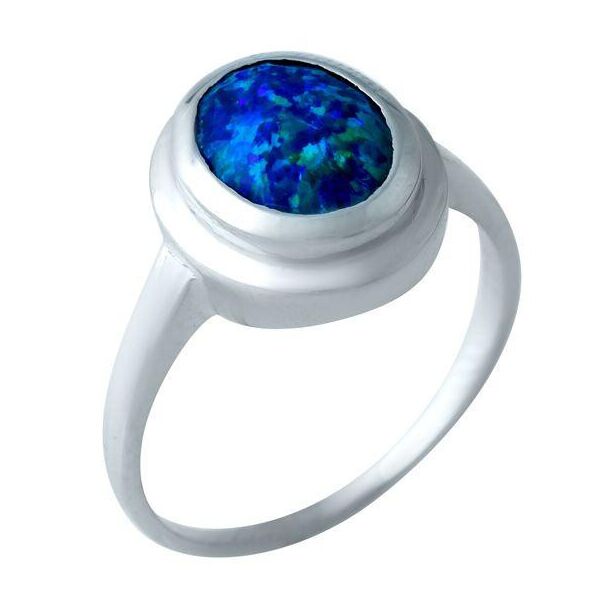 

Серебряное кольцо GS с опалом 1.1ct (1921579) 17.5 размер