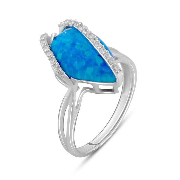 

Серебряное кольцо GS с опалом 1.813ct (2090168) 17.5 размер