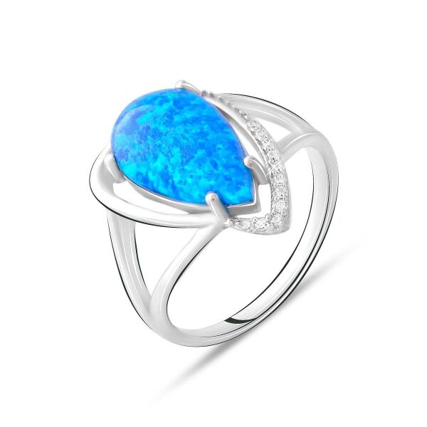 

Серебряное кольцо GS с опалом 2.328ct (2075080) 17 размер