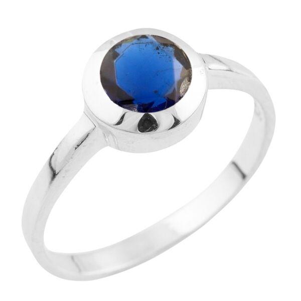 

Серебряное кольцо GS с сапфиром nano 0.633ct (1509791) 17 размер