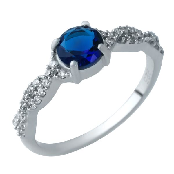 

Серебряное кольцо GS с сапфиром nano 0.633ct (1930106) 18 размер