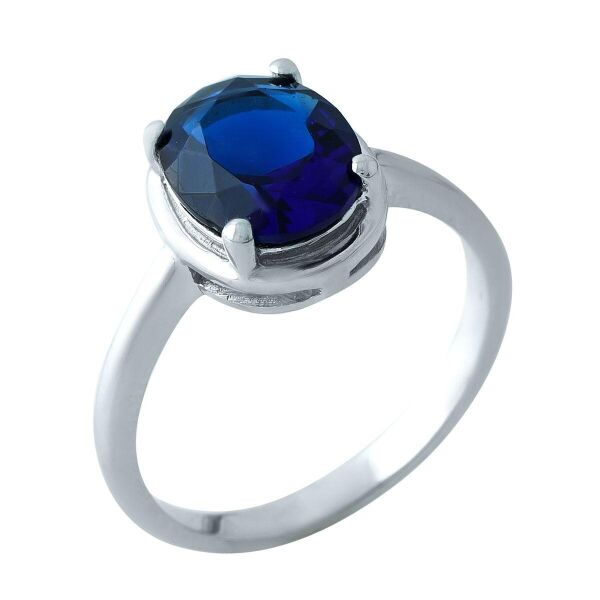 

Серебряное кольцо GS с сапфиром nano 2.225ct (1964552) 17 размер