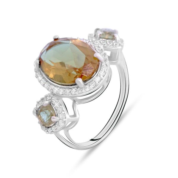 

Серебряное кольцо GS с Султанит султанитом 6.82ct (2075967) 19 размер