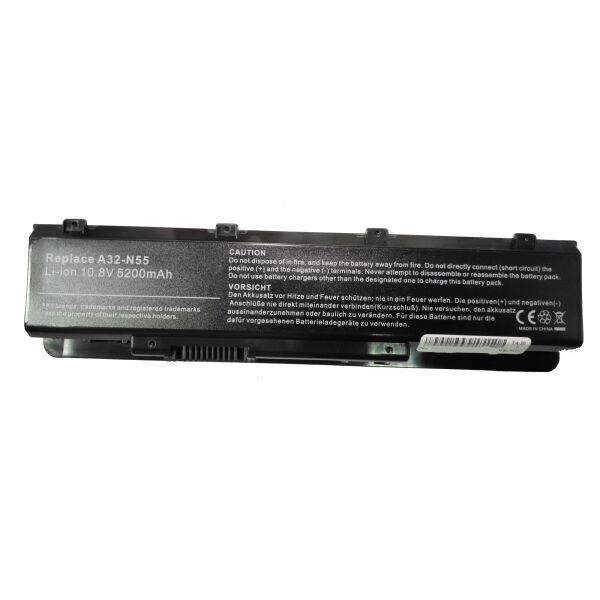 

Аккумулятор для ноутбука Asus 5200мАч A32-N55, Asus N45, Asus N55, Asus N75