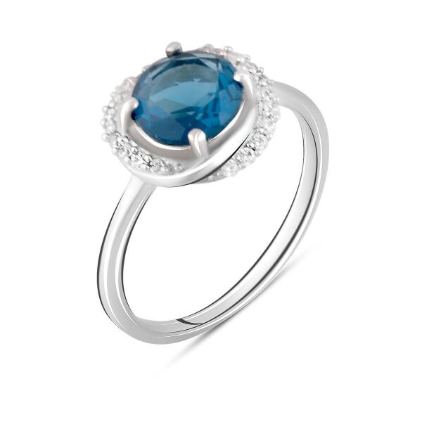 

Серебряное кольцо GS с топазом Лондон Блю 1.245ct (1988510) 16.5 размер