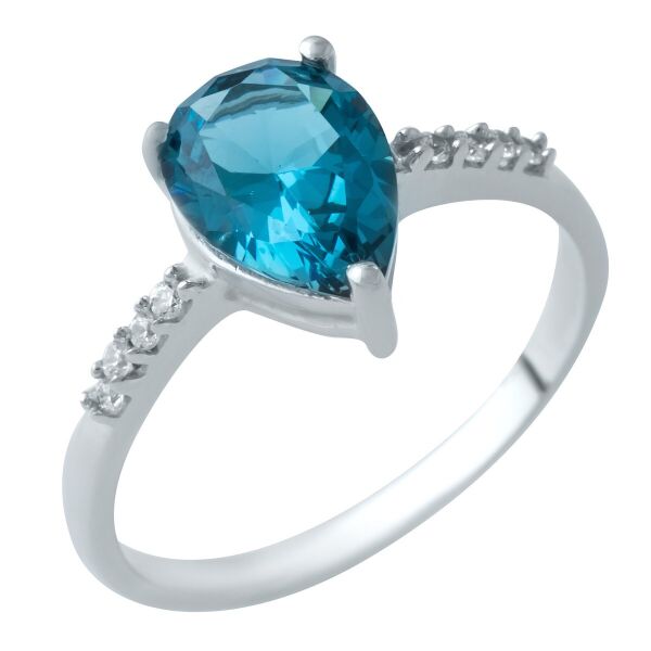 

Серебряное кольцо GS с топазом Лондон Блю 1.523ct (1929575) 18.5 размер