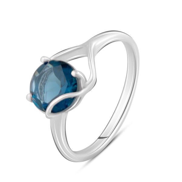 

Серебряное кольцо GS с топазом Лондон Блю 1.535ct (2091950) 17.5 размер