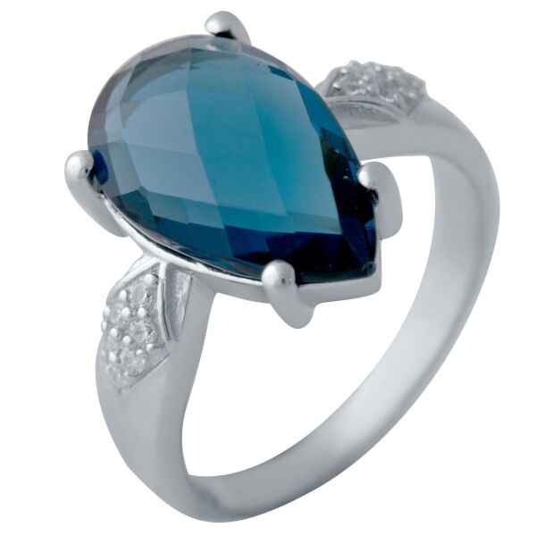 

Серебряное кольцо GS с топазом Лондон Блю 3.888ct (1966211) 17 размер