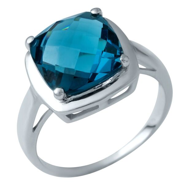 

Серебряное кольцо GS с топазом Лондон Блю 4.438ct (1937563) 17 размер