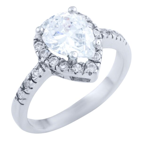 

Серебряное кольцо GS с фианитами (1728567) 17.5 размер