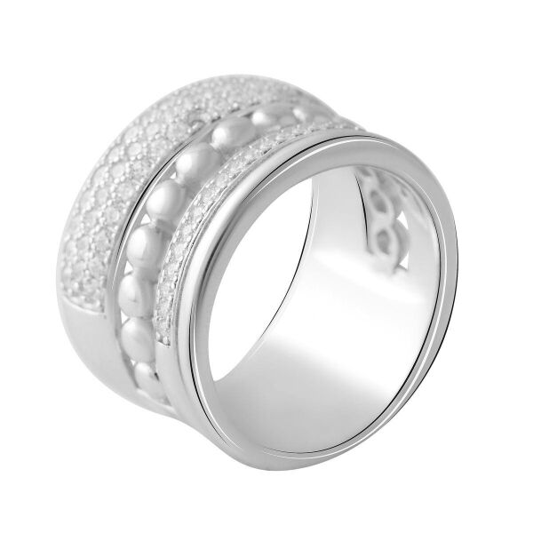 

Серебряное кольцо GS с фианитами (2056683) 16.5 размер