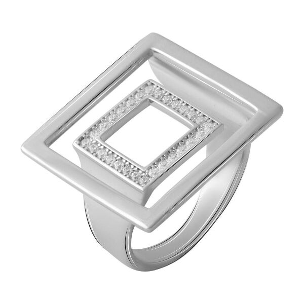 

Серебряное кольцо GS с фианитами (2066477) 16.5 размер