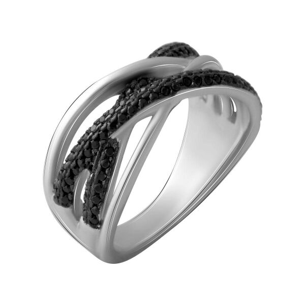 

Серебряное кольцо GS с фианитами (2067306) 18 размер