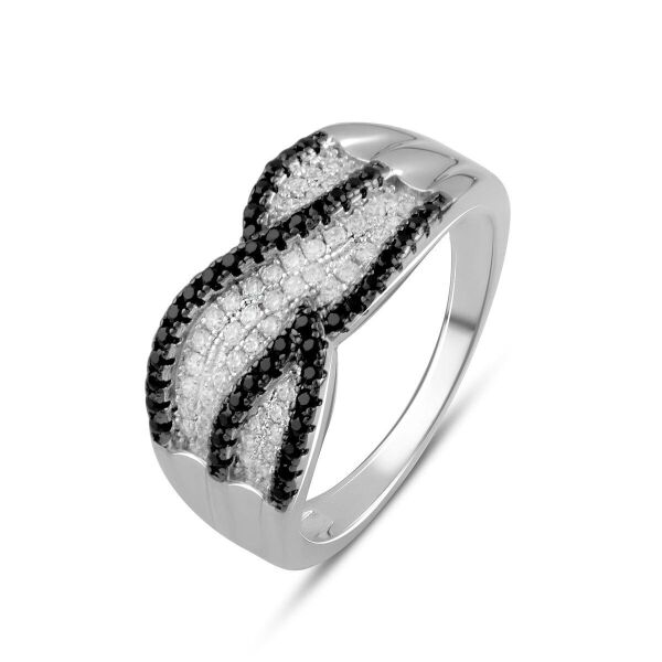 

Серебряное кольцо GS с фианитами (2078722) 16.5 размер