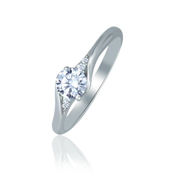 

Серебряное кольцо женское с фианитами 1112-1p-cz
