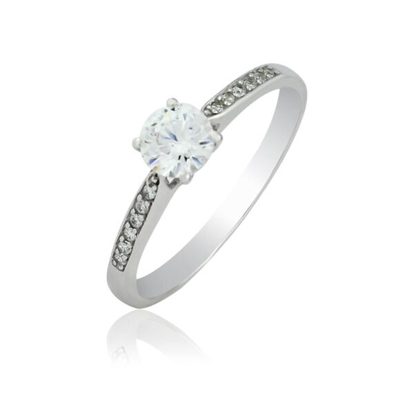 

Серебряное кольцо женское с фианитами 1118-1p-cz