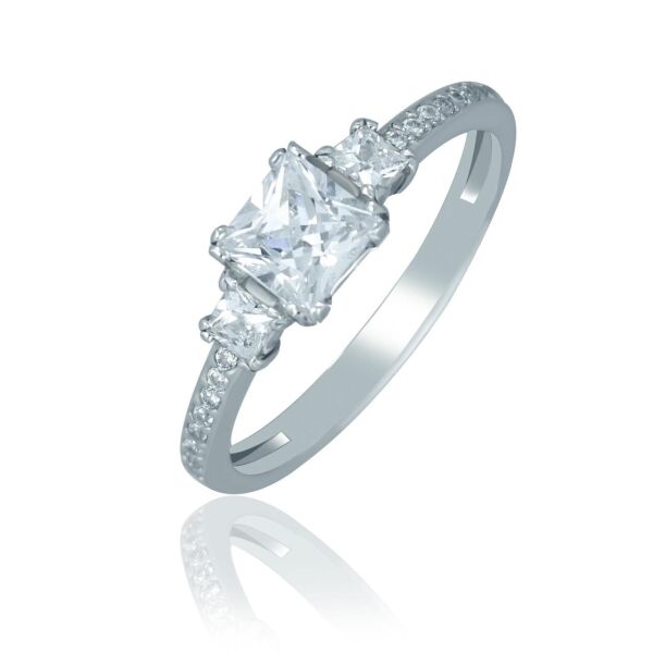 

Серебряное кольцо женское с фианитами 1412-1p-cz