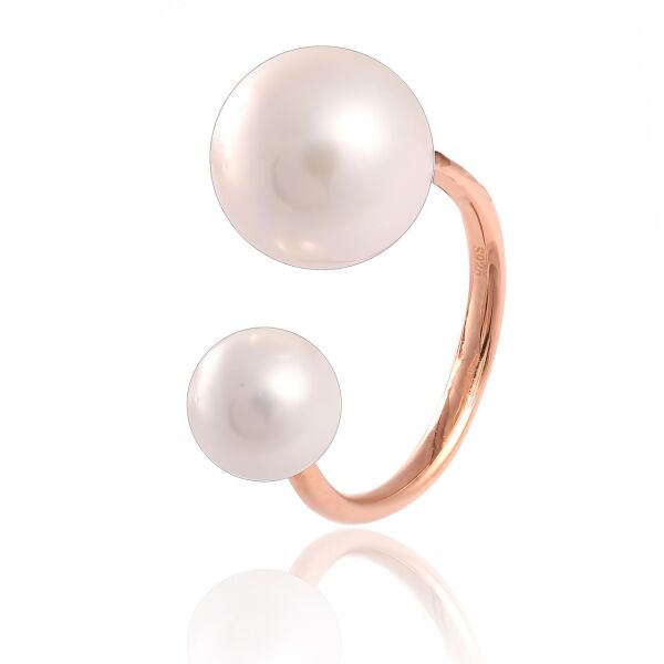 

Серебряное кольцо с жемчугом в стиле "Chanel" К3Ж/809