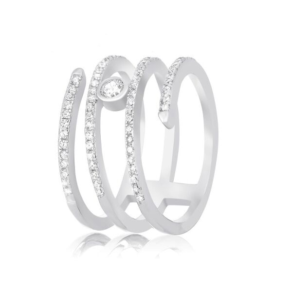 

Серебряное кольцо с фианитом К2Ф/190 - 17,5
