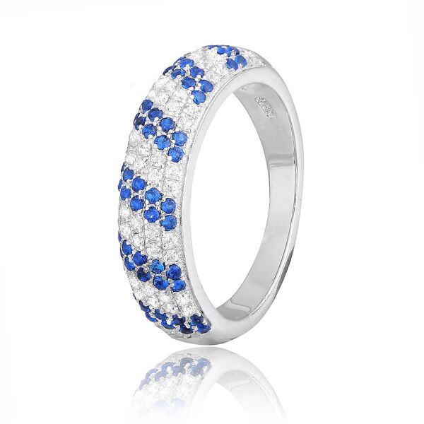 

Серебряное кольцо с фианитом К2ФС/800 - 18,5